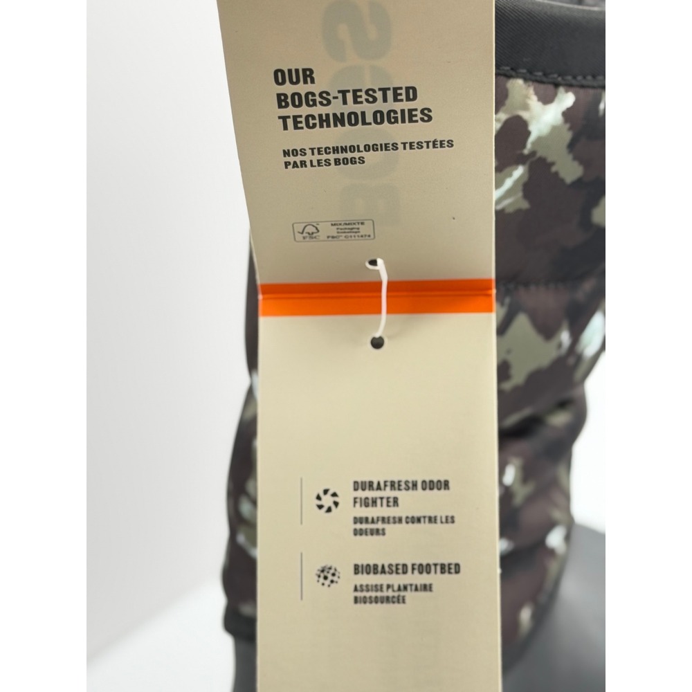 Bogs‎ Snow Shell Zip CT Youth 6 Camo Waterproof Insulated Winter Boots NEW - Picture 8 of 11